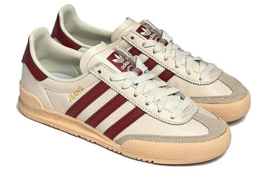 Adidas Jeans White Red Burgundy