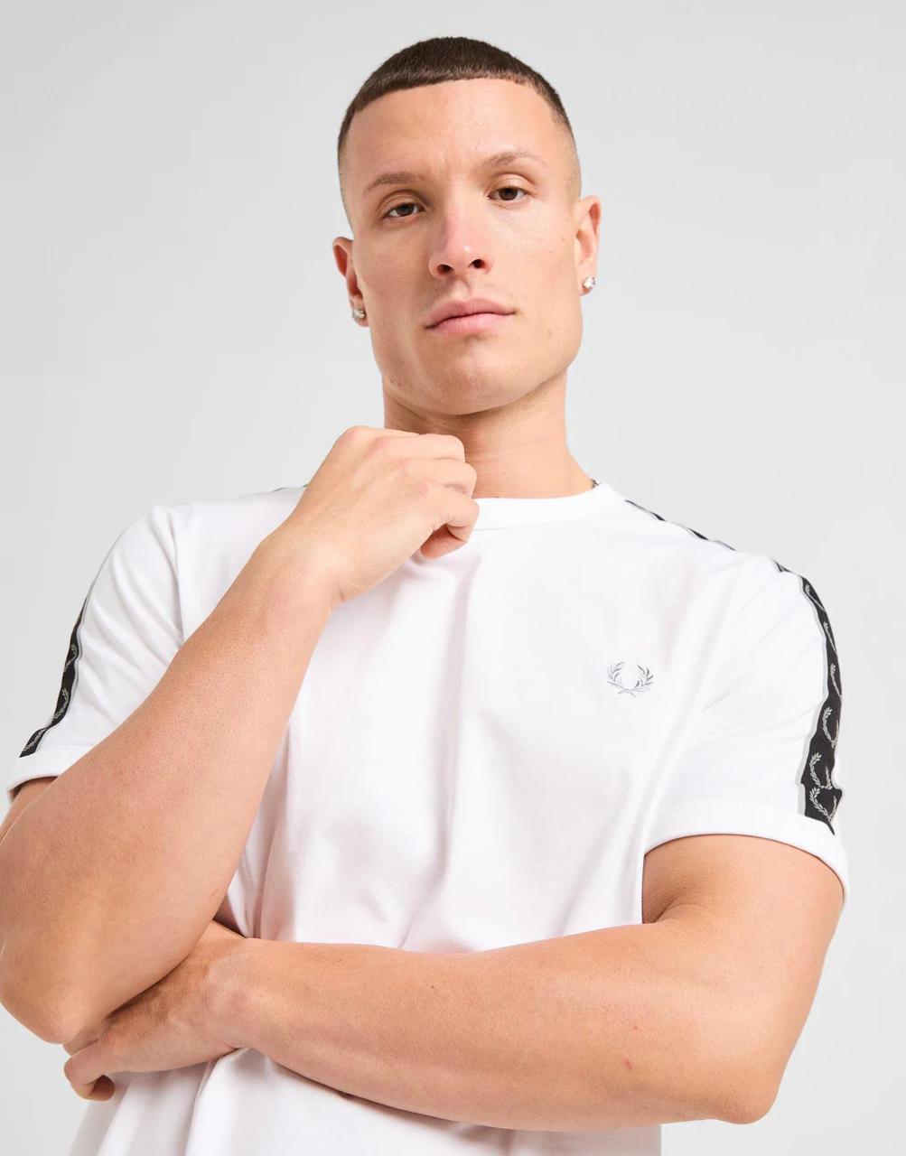 Fred Perry Taped White Black
