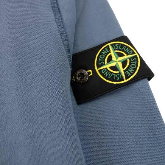 Crewneck Stone Island Blue Avio