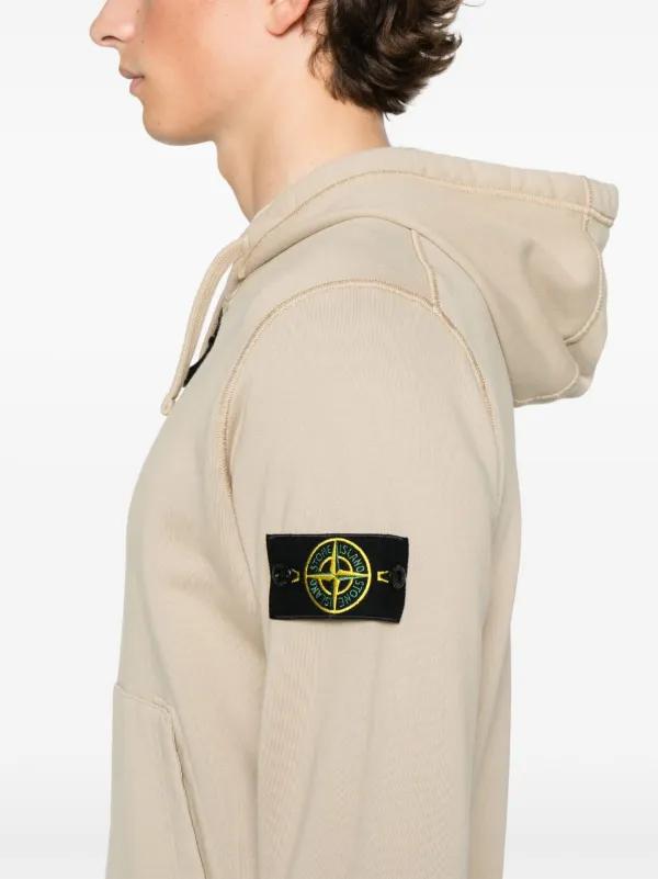 Stone Island Zip Hoodie Brown