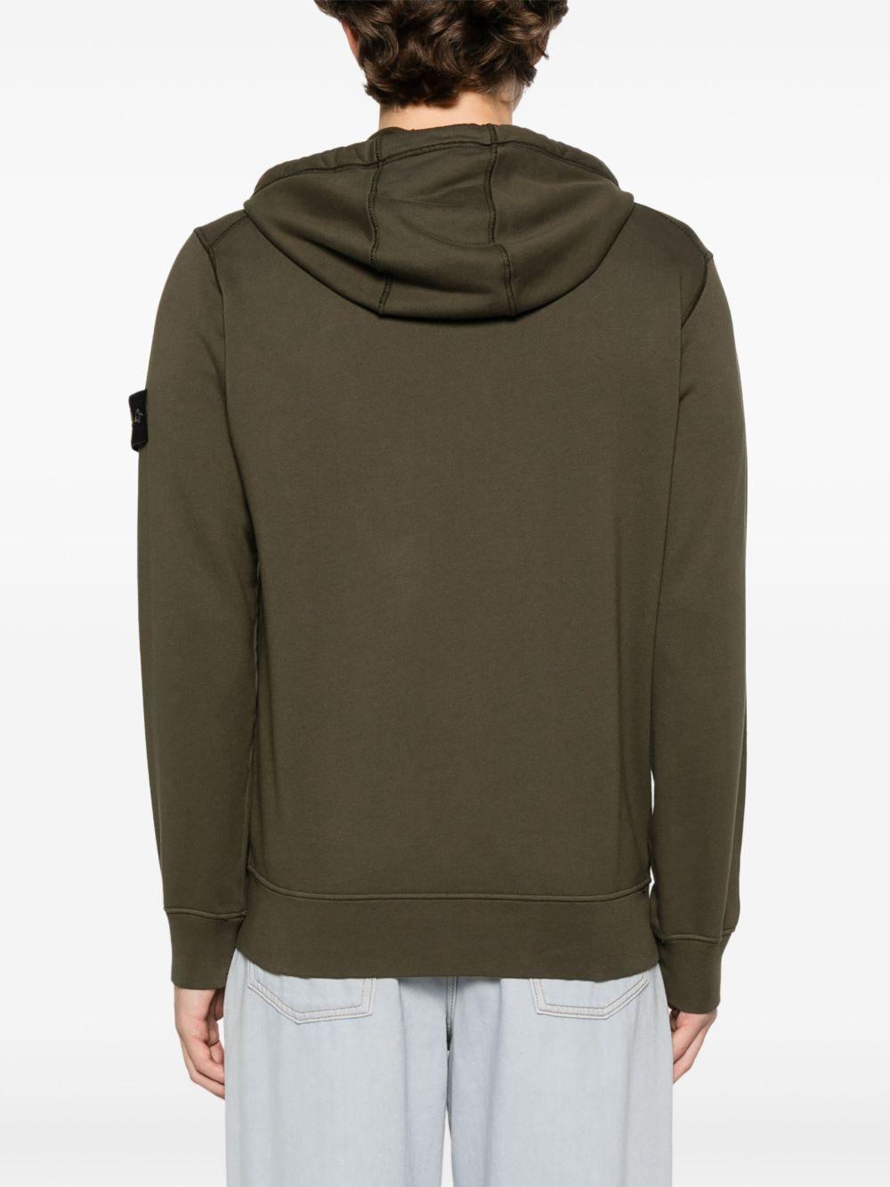 Stone Island Zip Hoodie Green