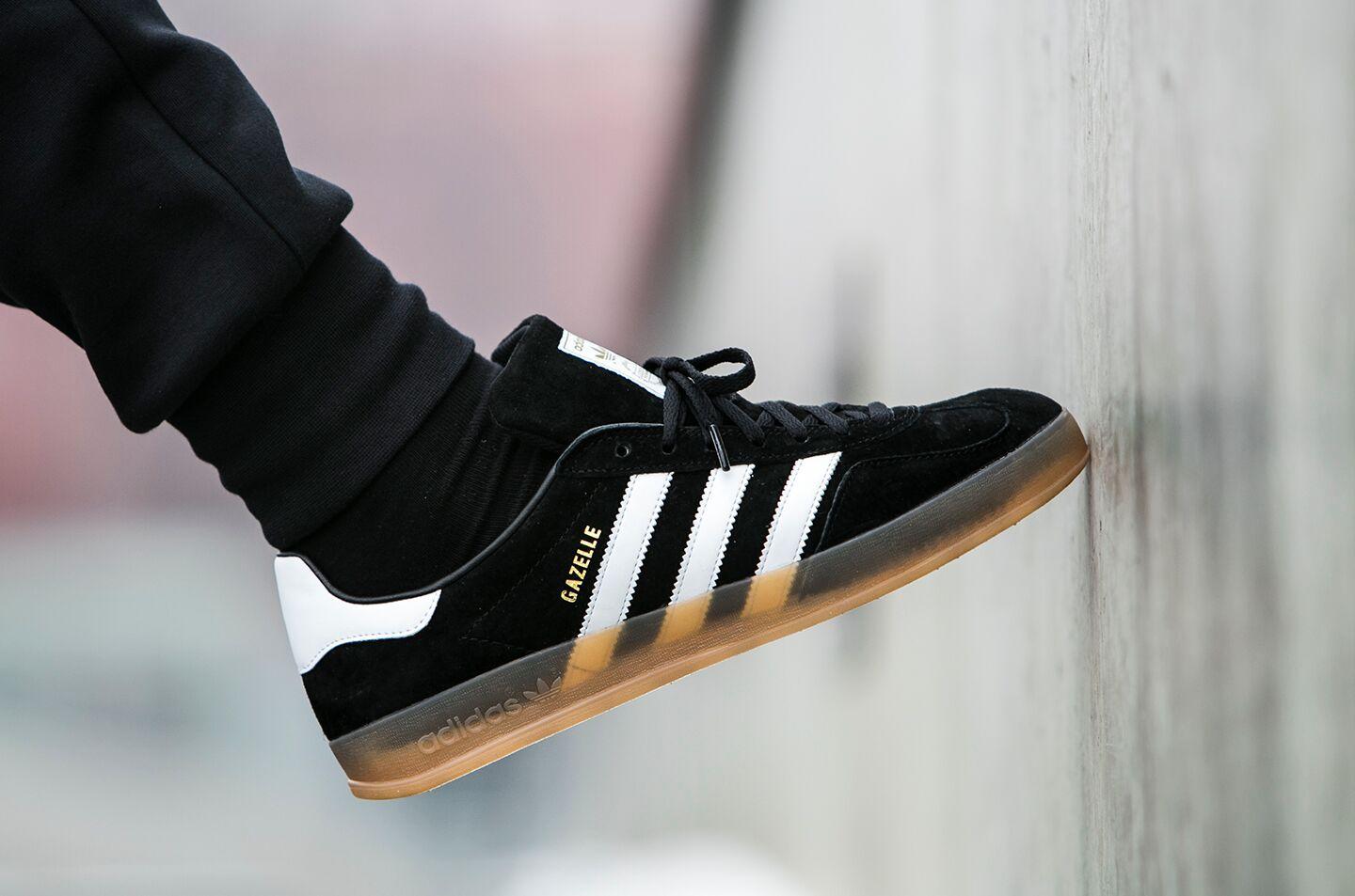 Adidas Gazelle Indoor 'Black White Gum'