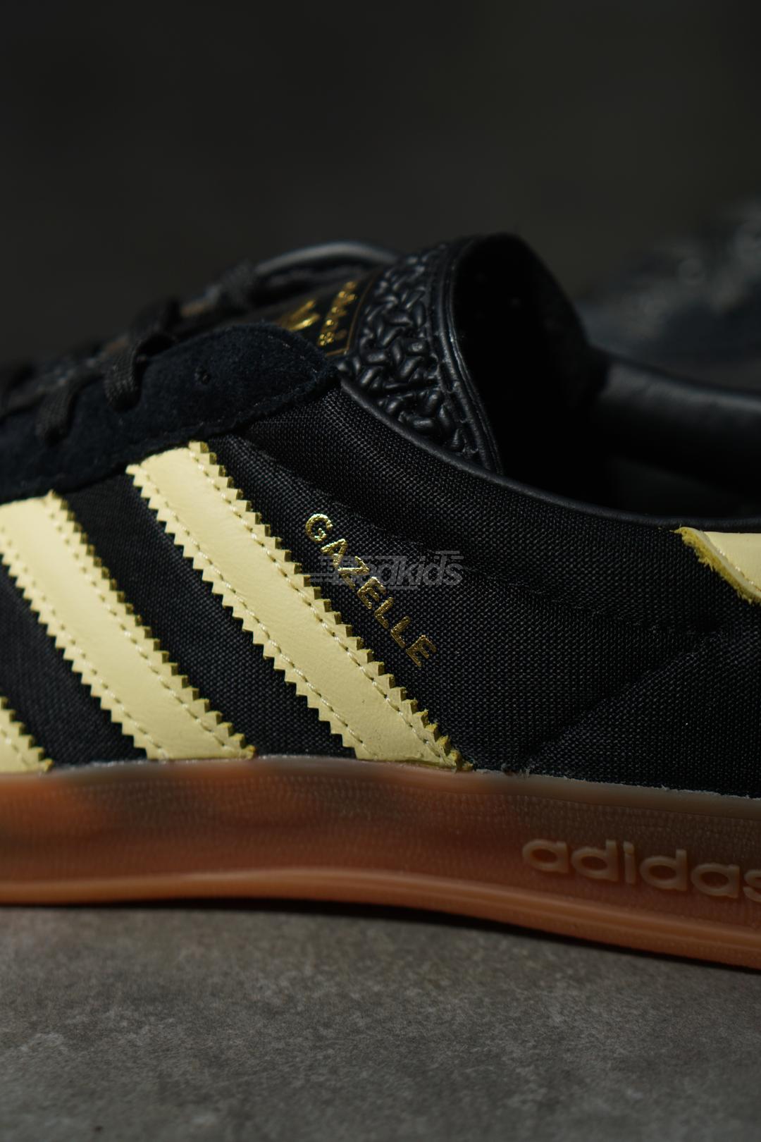 Adidas Gazelle Indoor Black Almost Yellow Gum Authentic