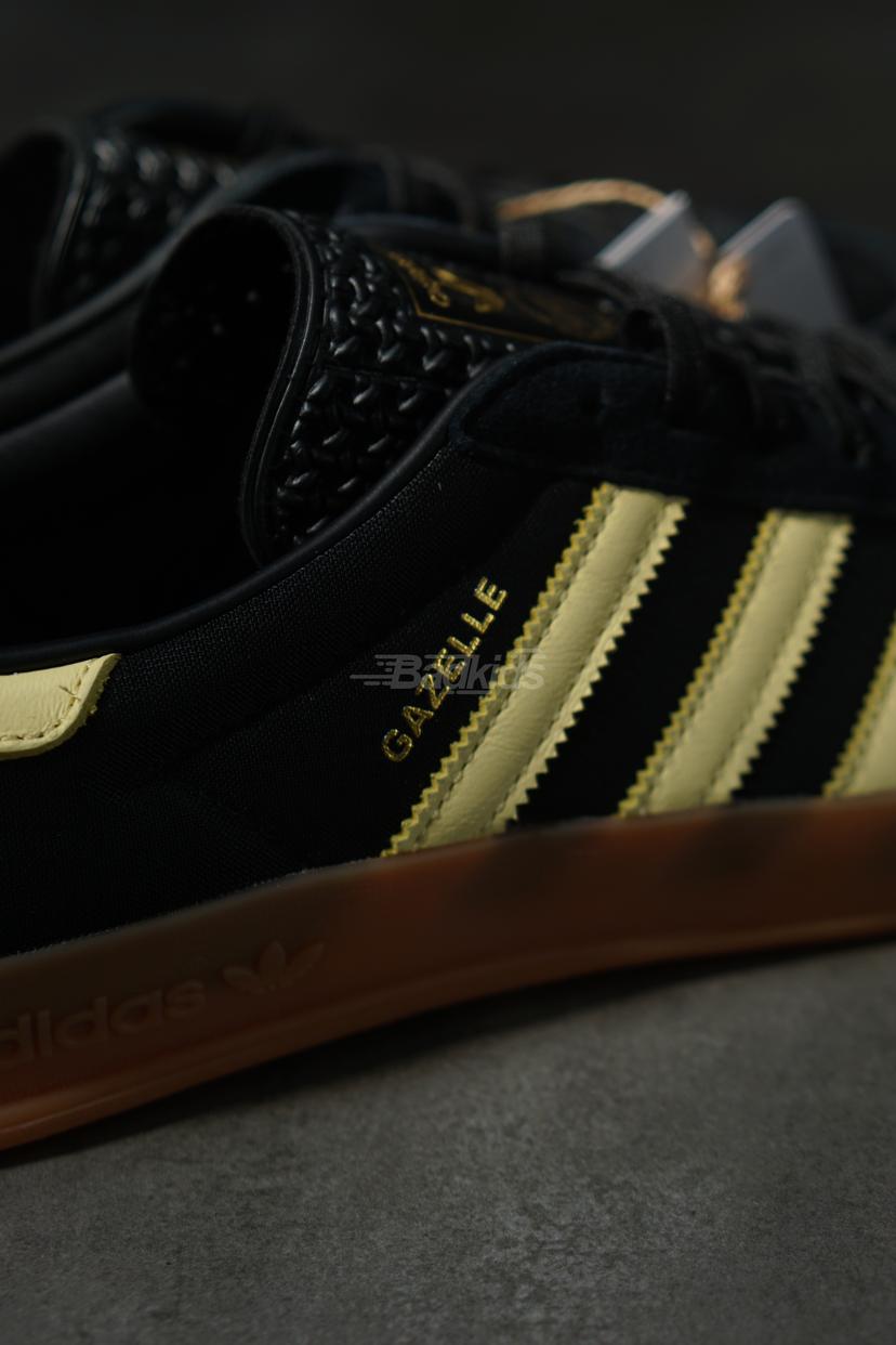 Adidas Gazelle Indoor Black Almost Yellow Gum Authentic