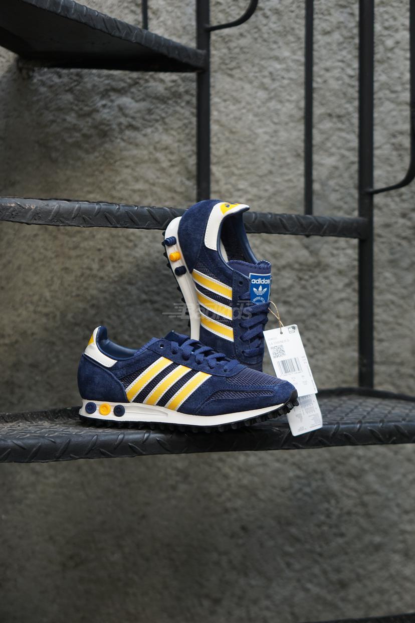 Adidas LA Trainer S Indigo Yellow White