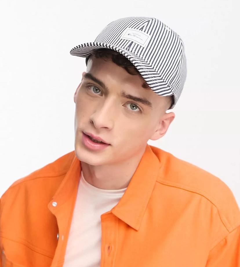 Ben Sherman stripe logo Cap - Zebra