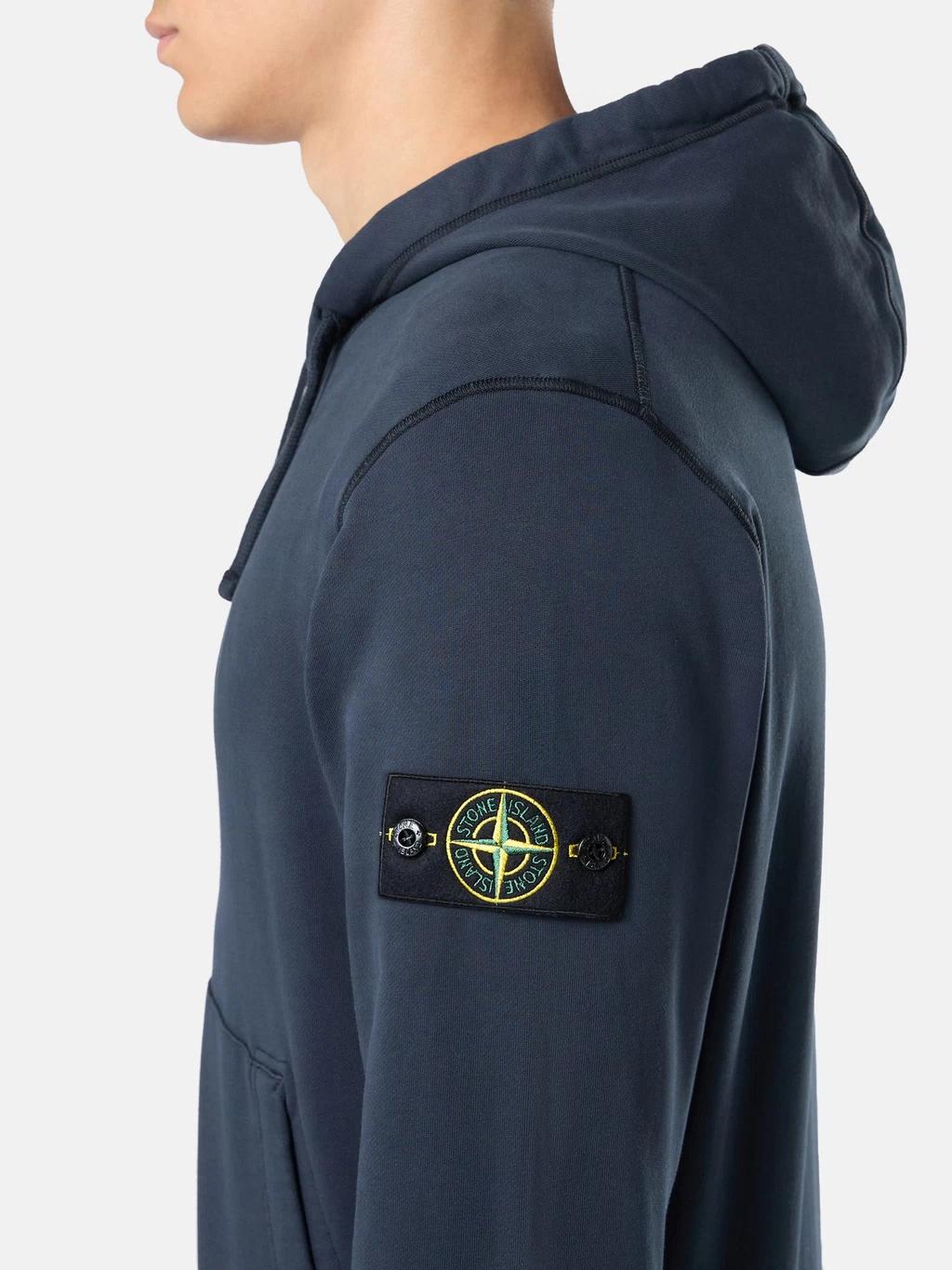 Stone Island Zip Hoodie Navy
