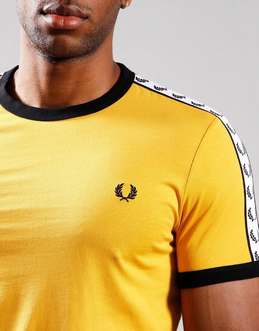 Fred Perry Ringer Taped Yellow