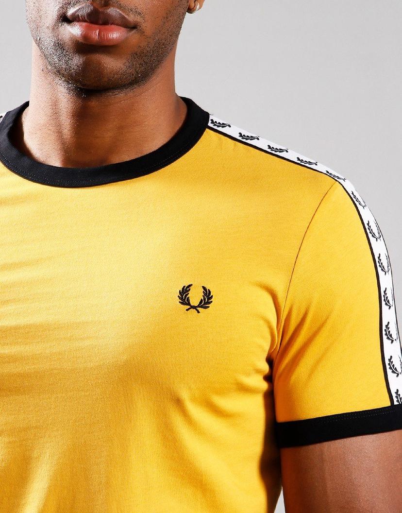 Fred Perry Ringer Taped Yellow