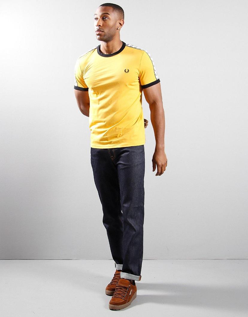 Fred Perry Ringer Taped Yellow