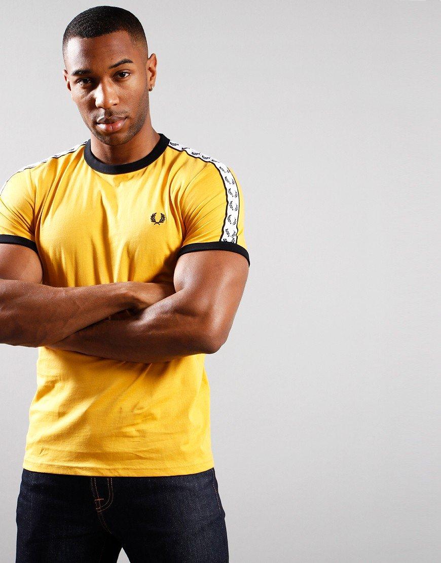 Fred Perry Ringer Taped Yellow