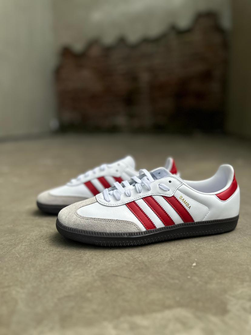 Product Samba OG White List Red