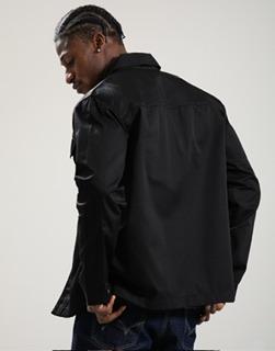 Lyle Scoot Multi Pocket Overshirt Black