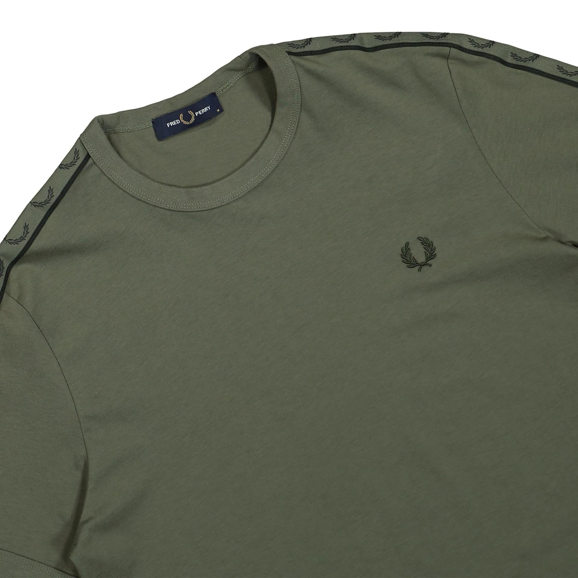 Tshirt Ringer Fred Perry Green 