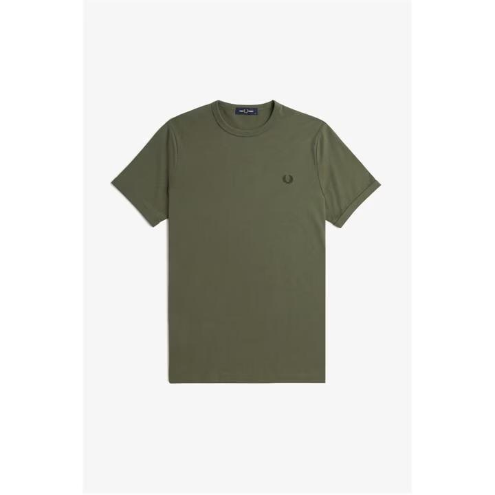 Tshirt Ringer Fred Perry Green 