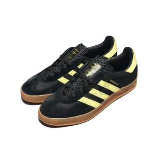 Adidas Gazelle Indoor Black Almost Yellow Gum Authentic