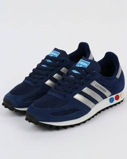 Adidas LA Trainer Navy List Silver