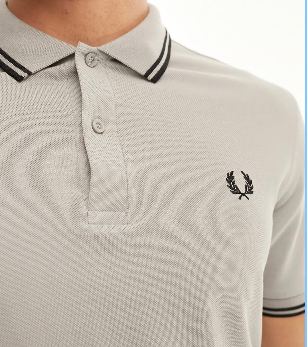 Fred perry collar polo shirt beige