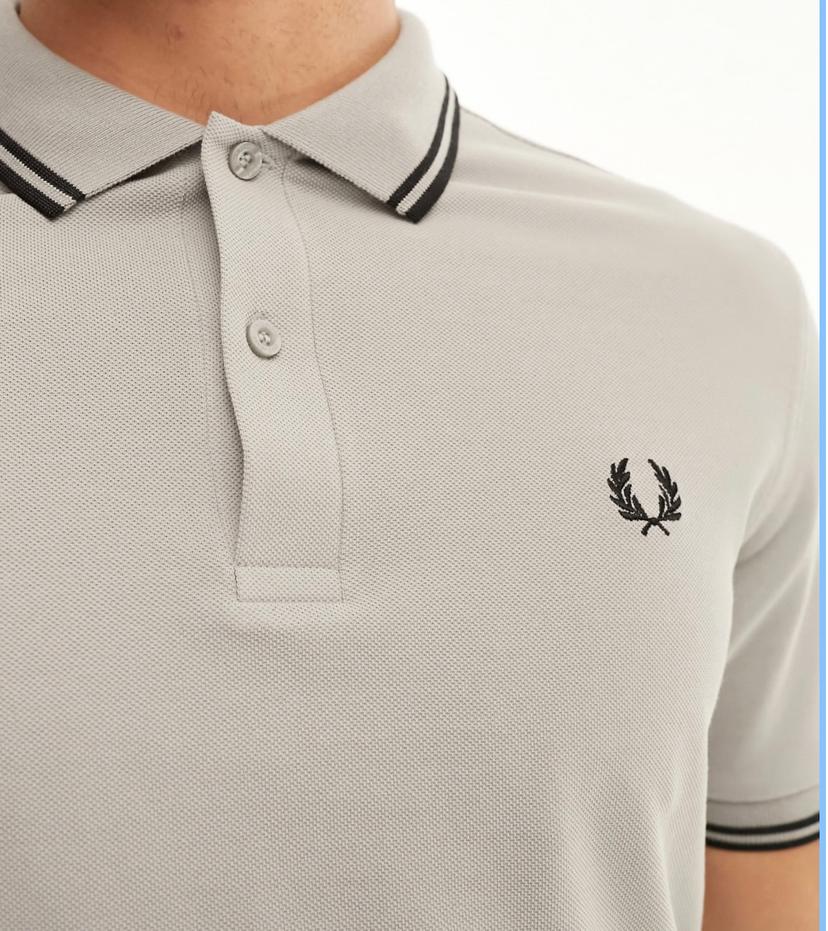 Fred perry collar polo shirt beige