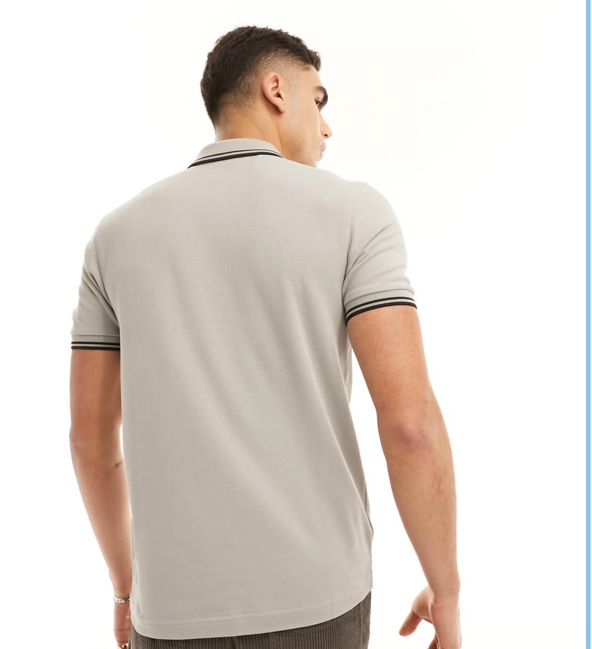 Fred perry collar polo shirt beige