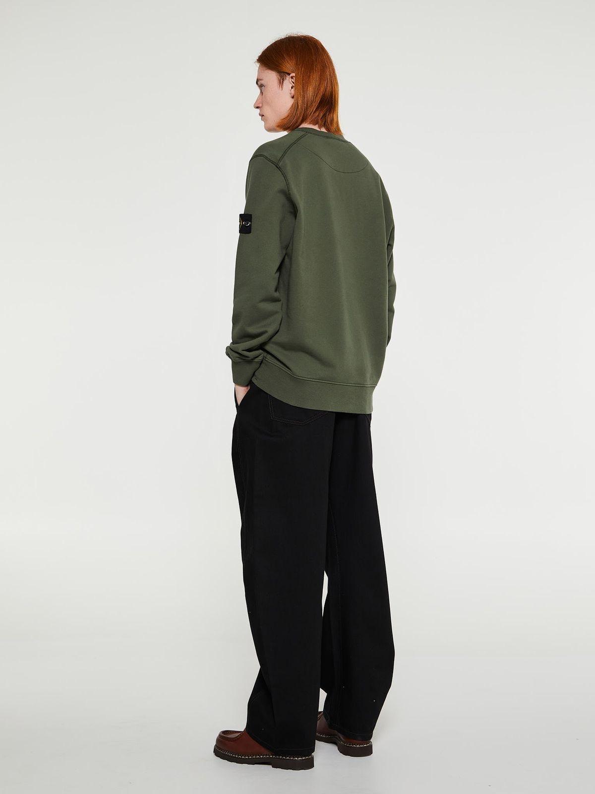 Crewneck Stone Island Green Army