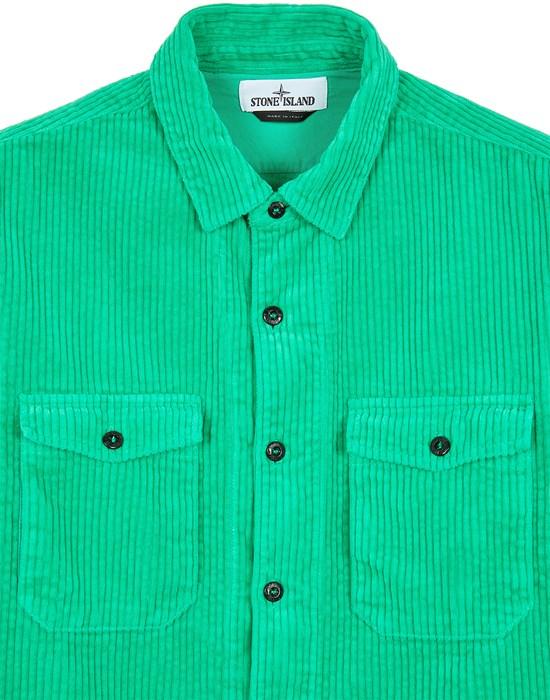 Long-sleeve shirt in cotton corduroy. Garment dyed.