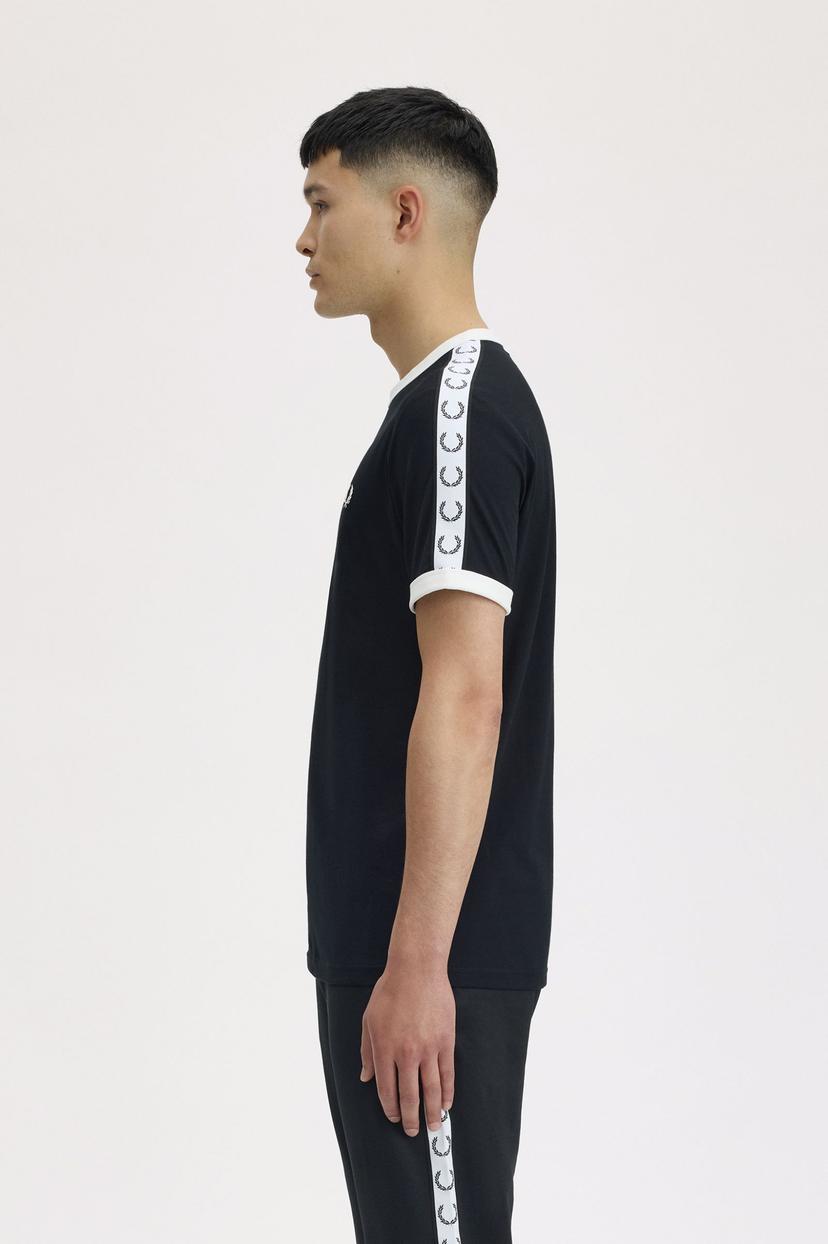 Fred Perry Taped Black White