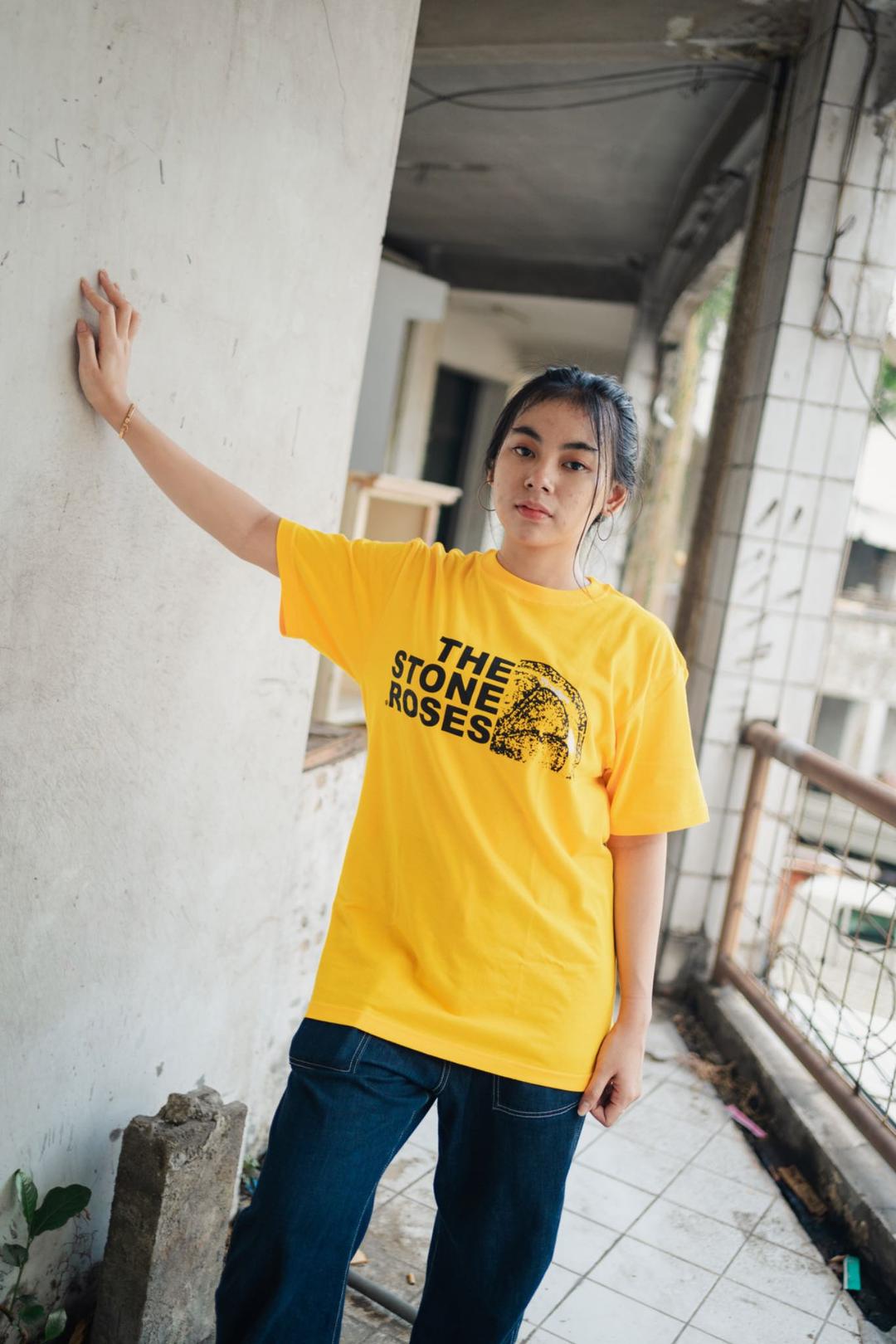 Tshirt Badkids 'Stone Roses Yellow'