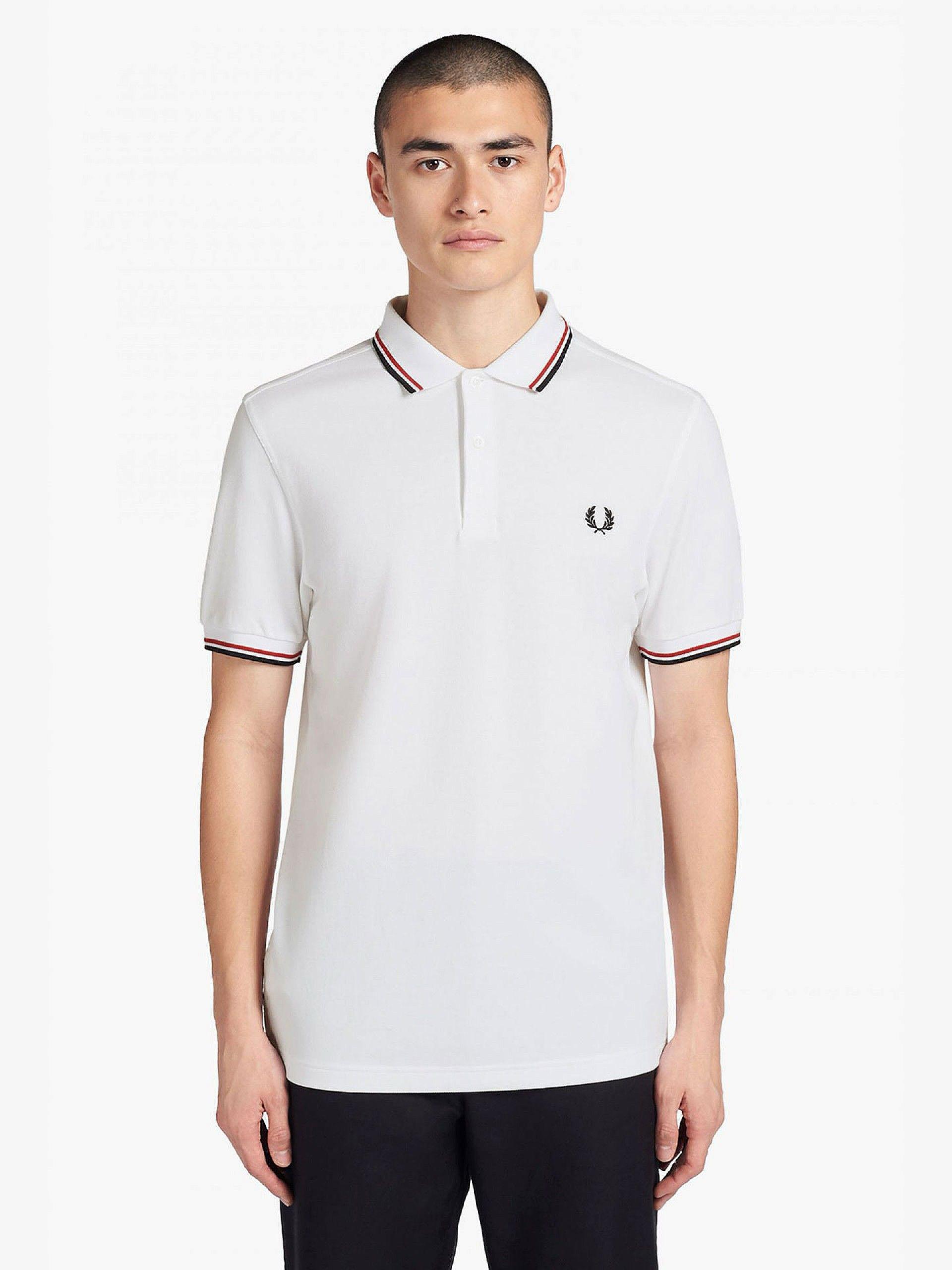 Fred Perry Polo White