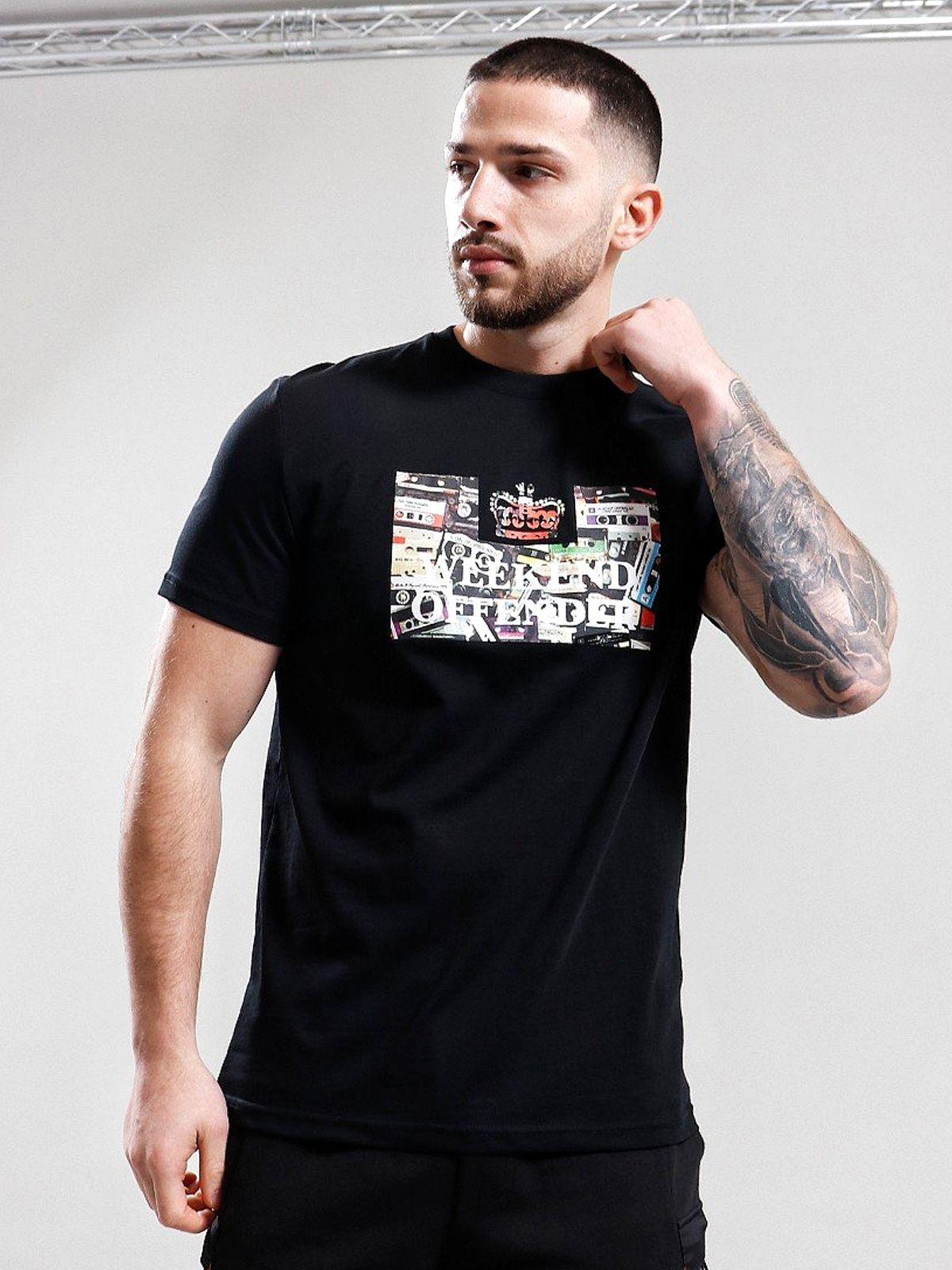 Weekend Ofender Tshirt Black Patern