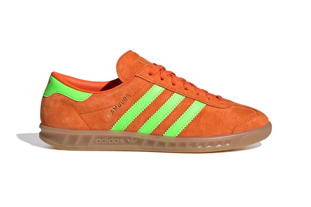 Adidas Hamburg Orange Stripes Green