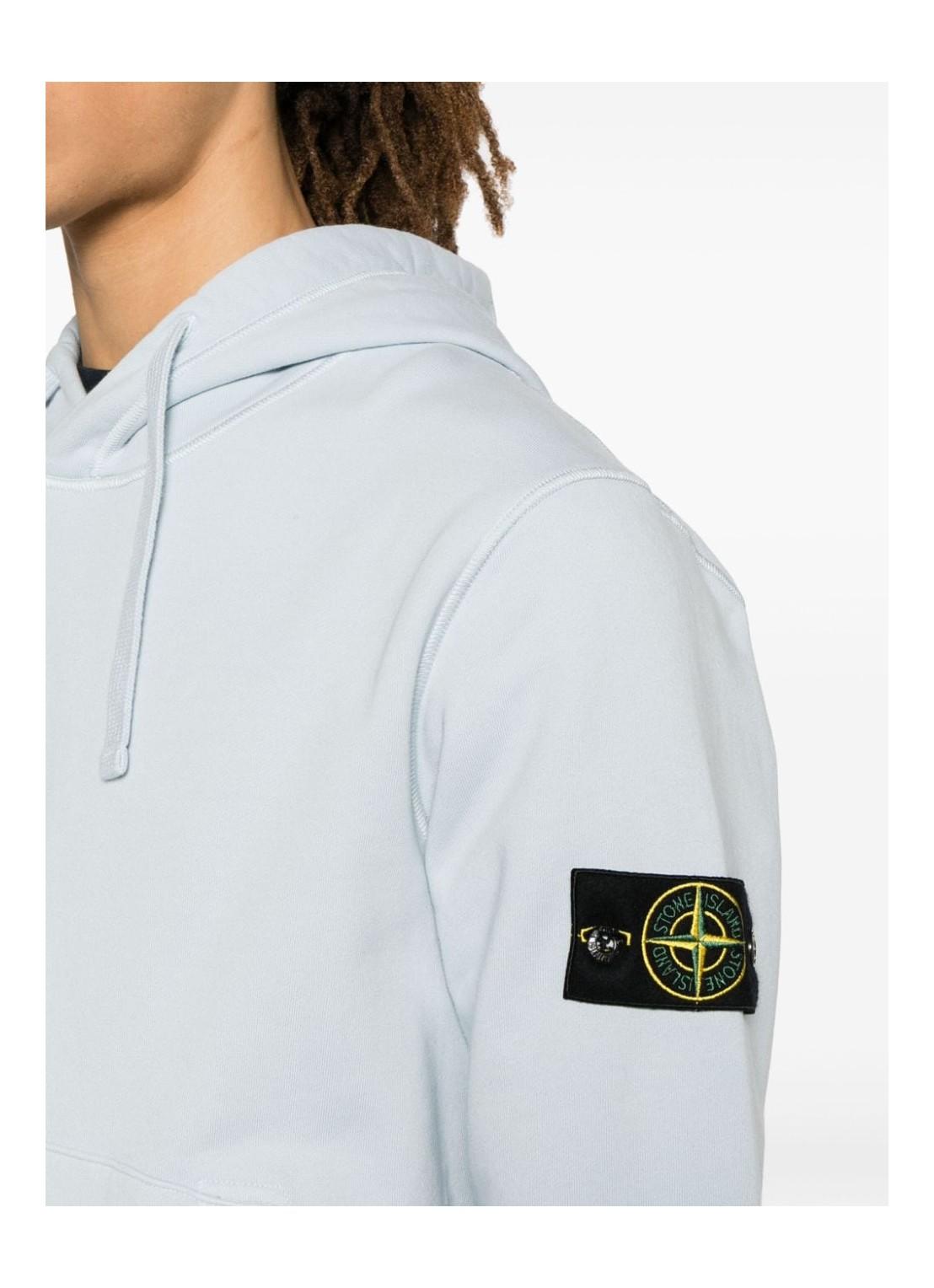 Hoodie Stone Island Baby Blue